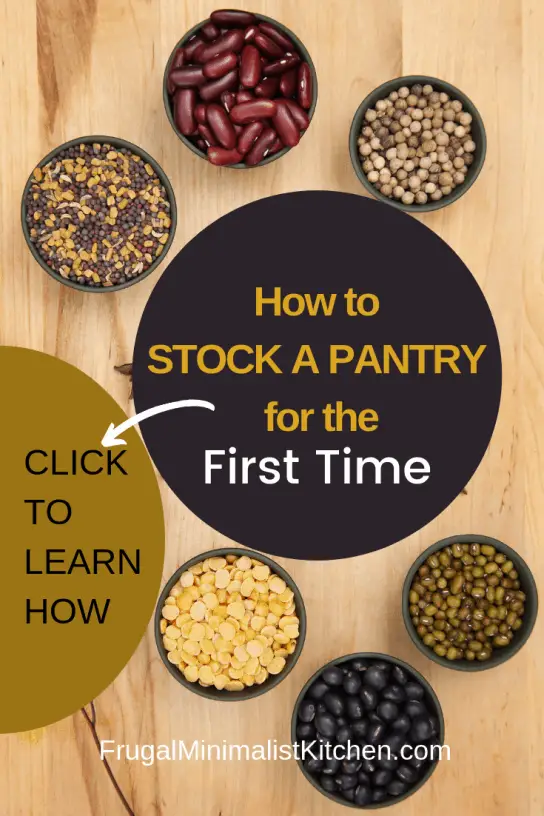 How to stock a pantry for the first time