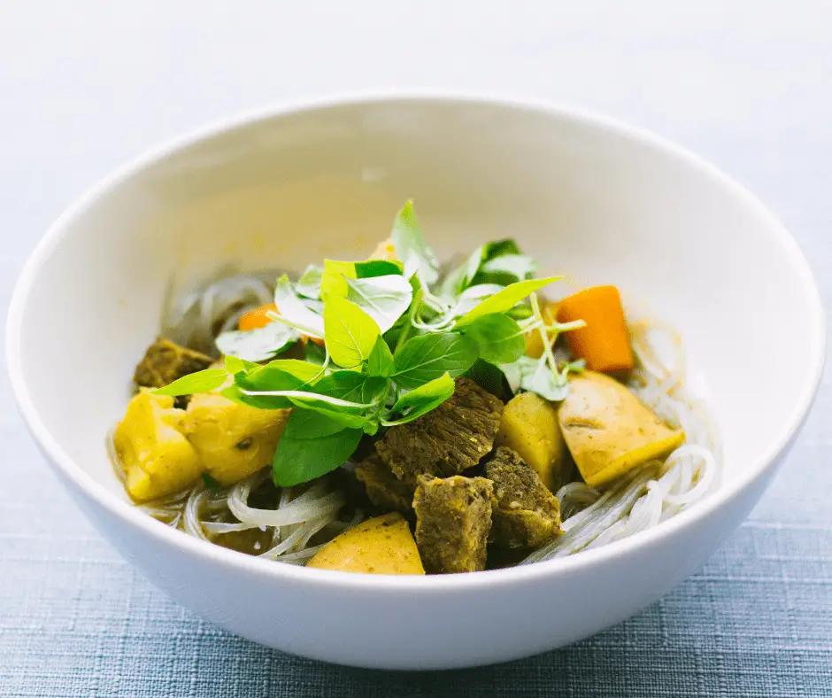 beef veg noodle bowl