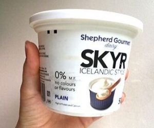 plain yogurt is one tip for how to eat healthy on a budget