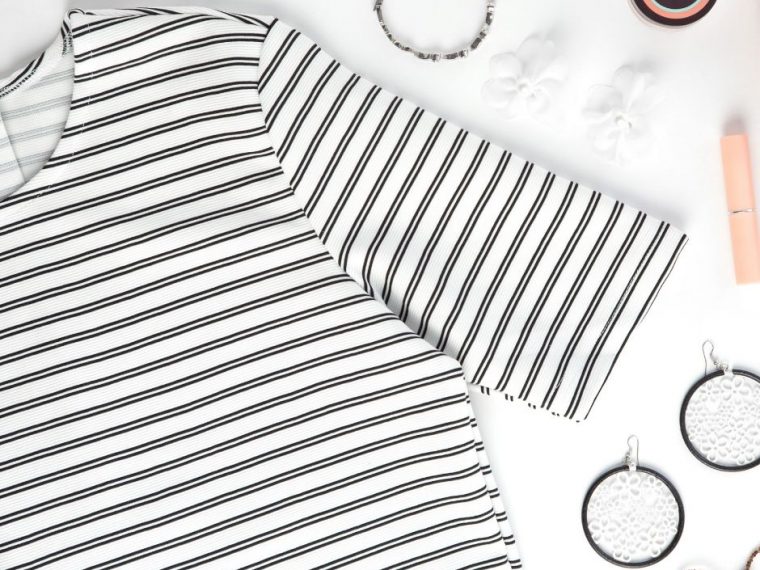 frugal minimalist striped shirt
