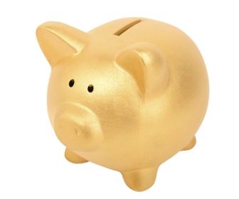 golden piggy bank
