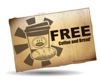 free coffee and bread clip art