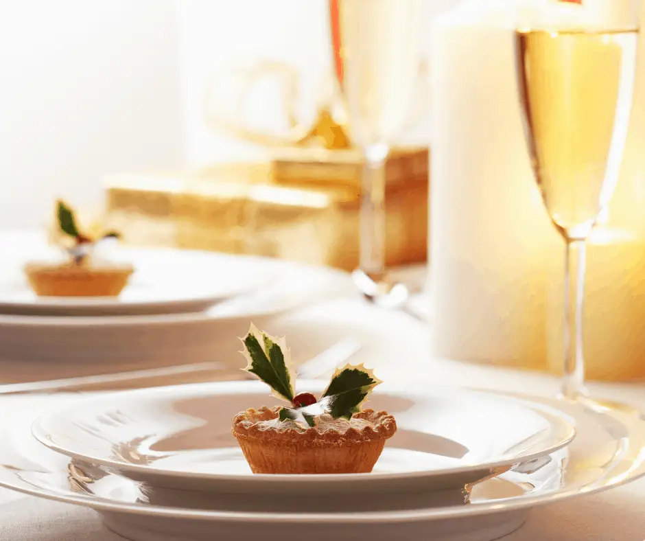 minimalist celebration tart on plate