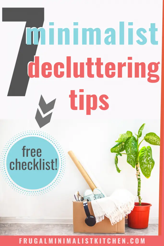 minimalist declutter resisting to buy new things