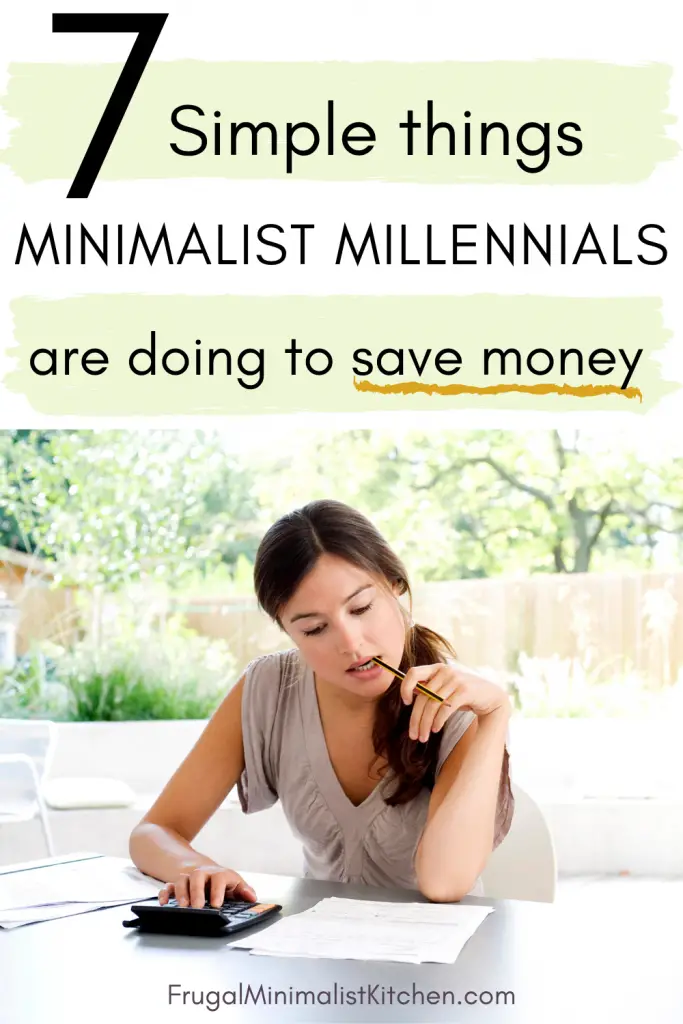 Minimalist Millennial saving money