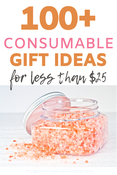 consumable gift ideas for less than $25