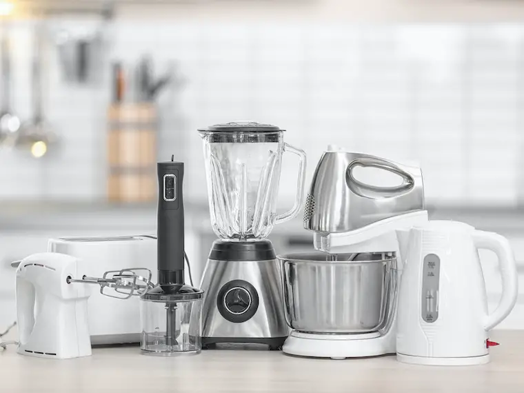 Different Amazon kitchen appliances on table
